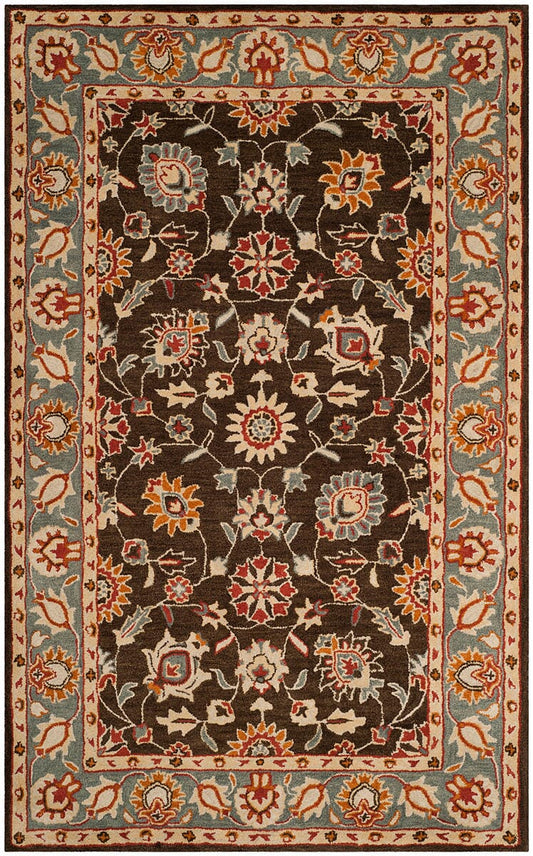 Safavieh Heritage Hg412A Charcoal / Blue Area Rug