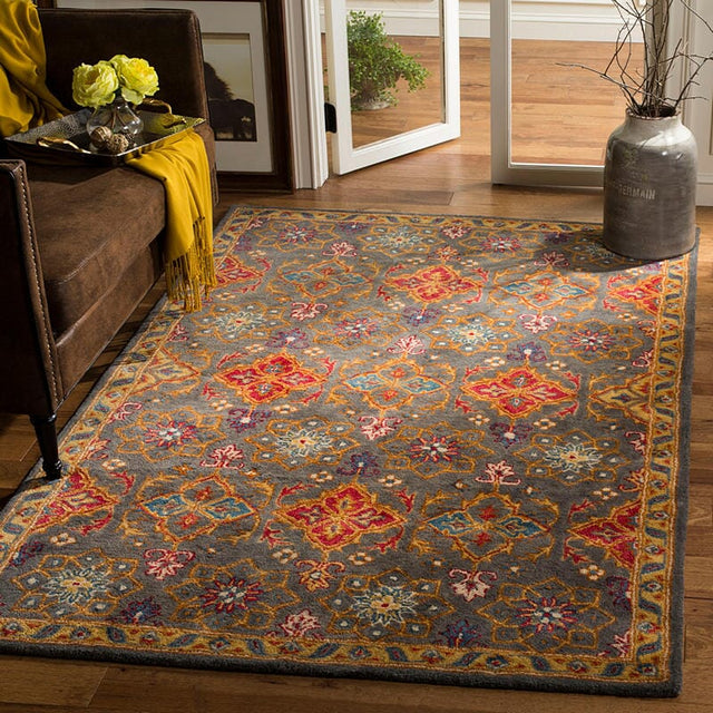 Safavieh Heritage Hg415H Charcoal / Multi Rugs.