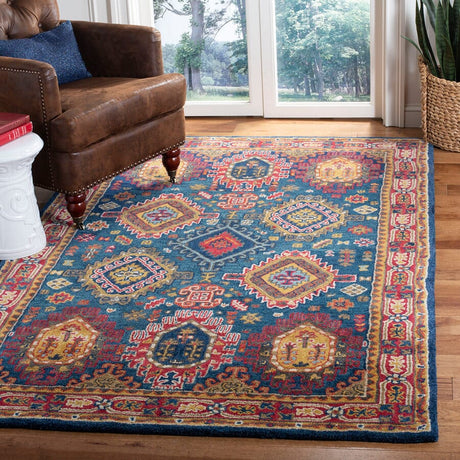 Safavieh Heritage Hg426N Navy / Red Rugs.