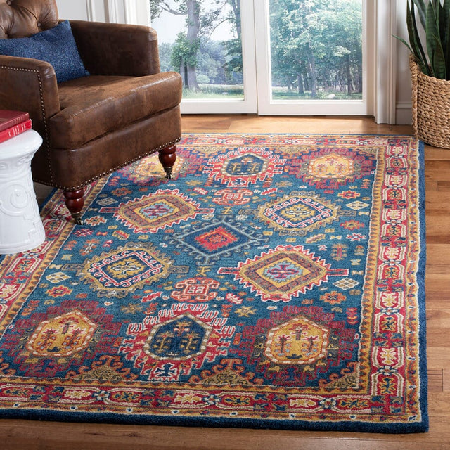 Safavieh Heritage Hg426N Navy / Red Rugs.