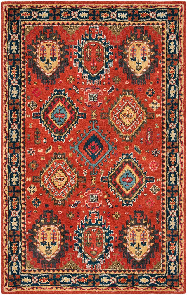 Safavieh Heritage Hg427P Rust / Navy Rugs.