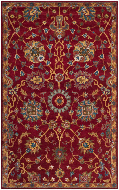 Safavieh Heritage Hg655A Red Area Rug