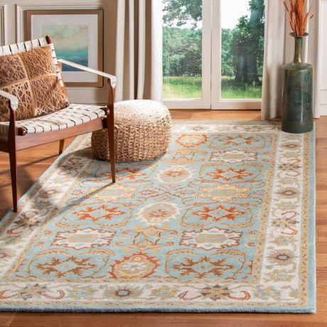 Safavieh Heritage Hg734A Light Blue / Ivory Rugs.