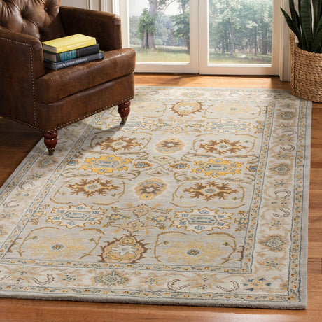 Safavieh Heritage Hg734C Light Grey / Grey Rugs.