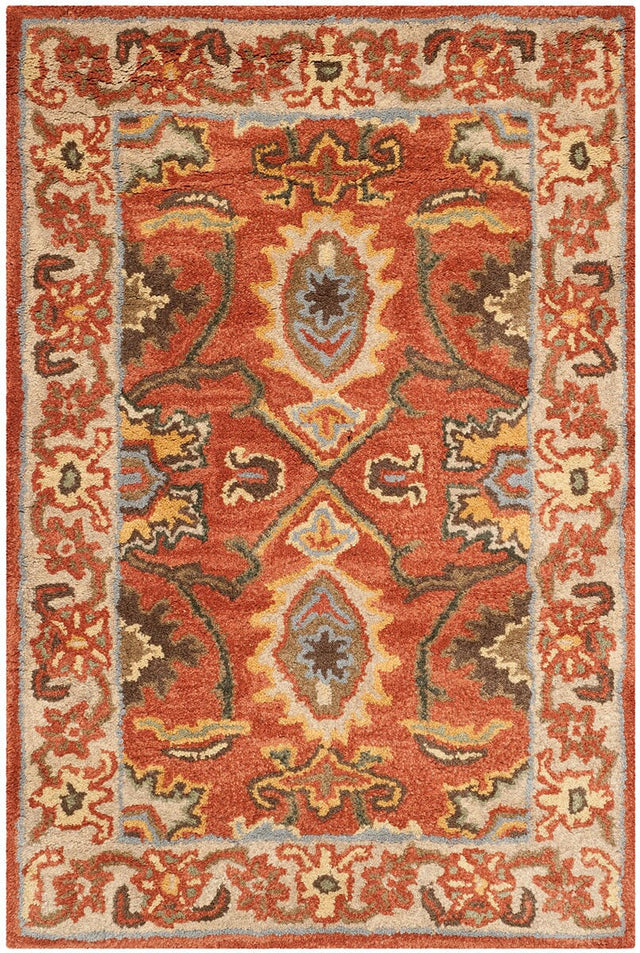 Safavieh Heritage Hg734D Rust / Beige Rugs.