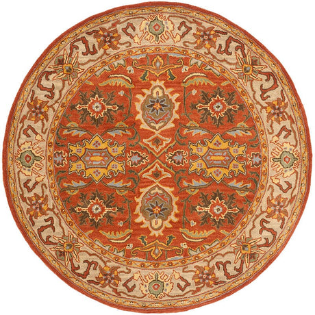 Safavieh Heritage Hg734D Rust / Beige Rugs.