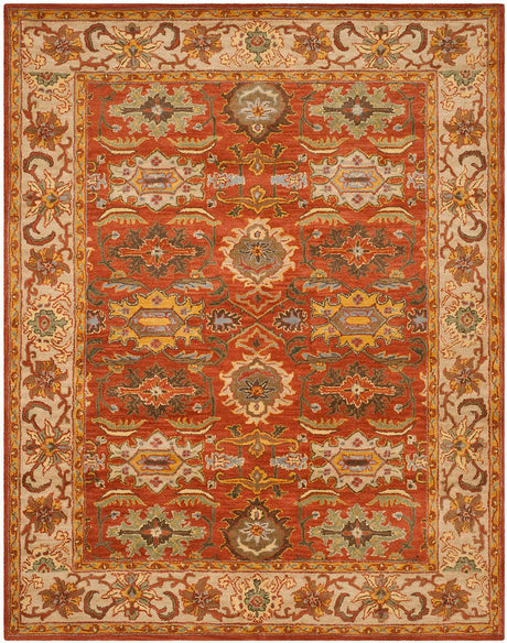 Safavieh Heritage Hg734D Rust / Beige Rugs.