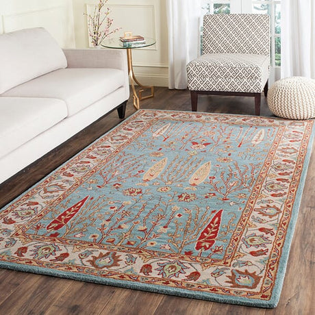 Safavieh Heritage Hg735A Blue / Ivory Rugs.