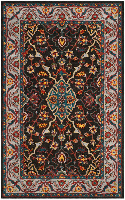 Safavieh Heritage Hg737A Charcoal / Ivory Area Rug