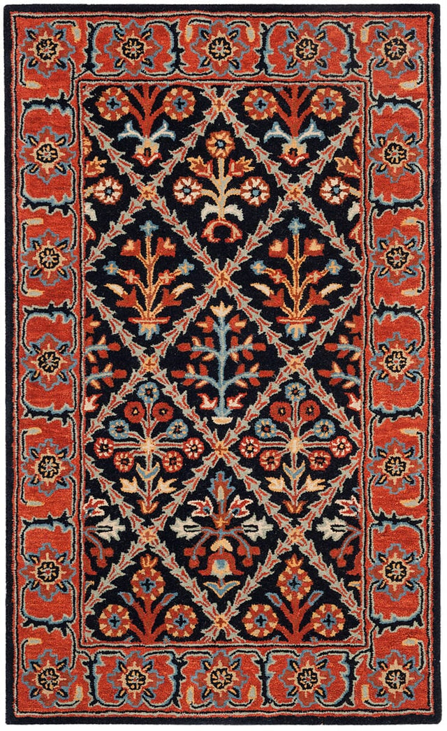 Safavieh Heritage Hg738N Navy / Red Rugs.