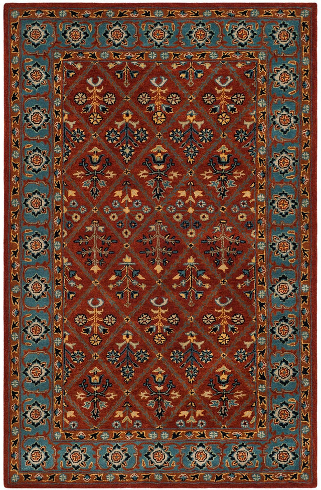 Safavieh Heritage Hg738Q Red / Blue Rugs.