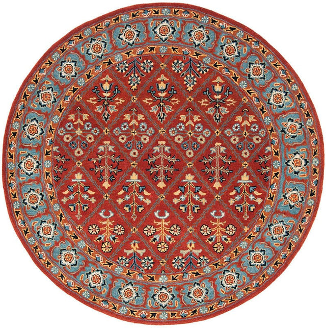 Safavieh Heritage Hg738Q Red / Blue Rugs.