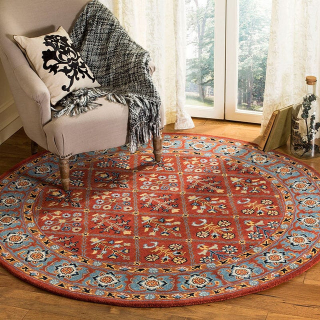 Safavieh Heritage Hg738Q Red / Blue Rugs.