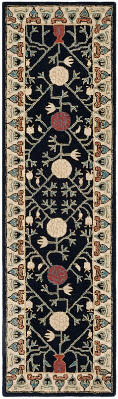 Safavieh Heritage Hg740N Navy / Ivory Rugs.