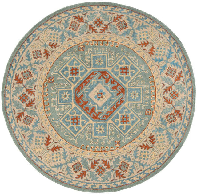 Safavieh Heritage Hg743M Blue / Beige Rugs.