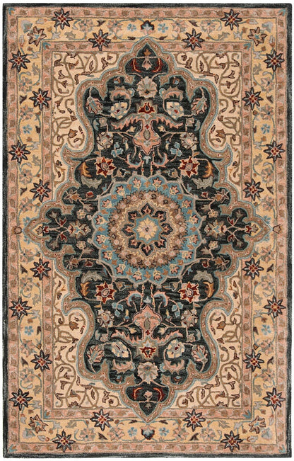 Safavieh Heritage Hg918A Creme / Black Area Rug