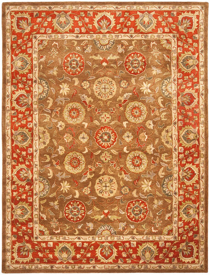 Safavieh Heritage Hg963A Beige / Rust Area Rug