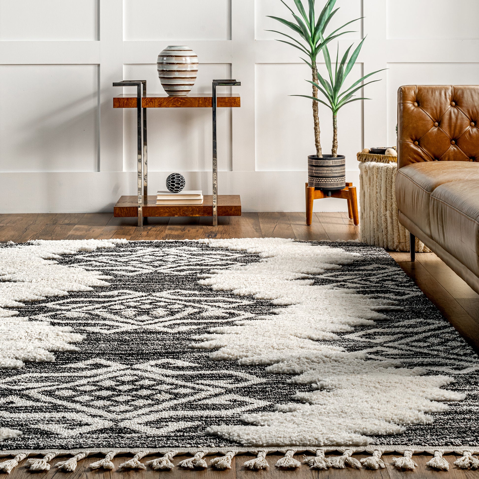 Nuloom Mikayla Tribal Nmi2940A Gray Area Rug