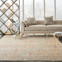 Nourison Lustrous Weave Luw02 Grey/Brick Area Rug