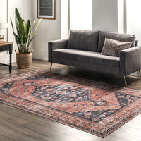 AreaRugs.com Wavaj Nwa1080A Rust Area Rug