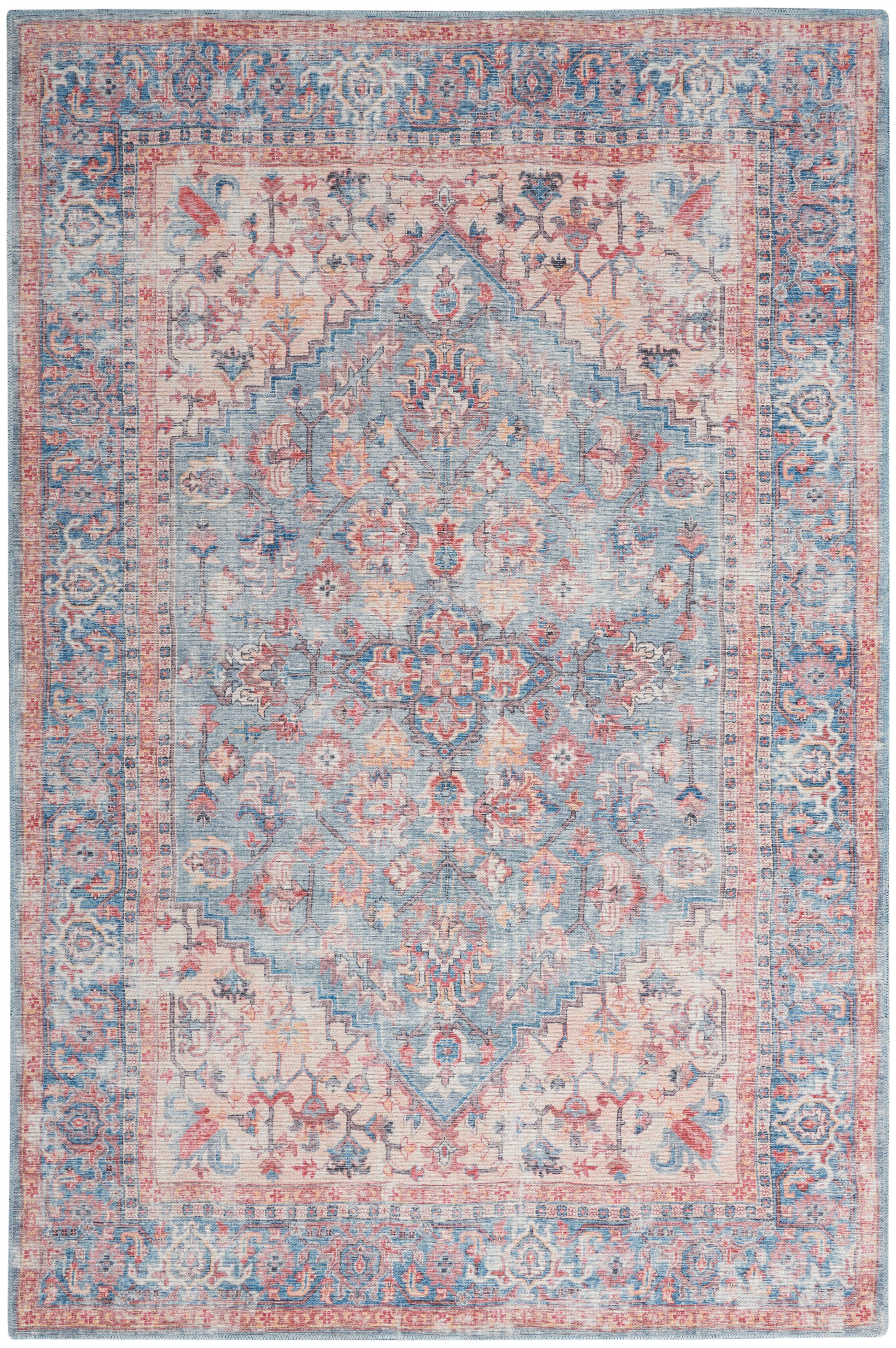 Nourison Nicole Curtis Series 1 Sr104 Blue/Multi Area Rug