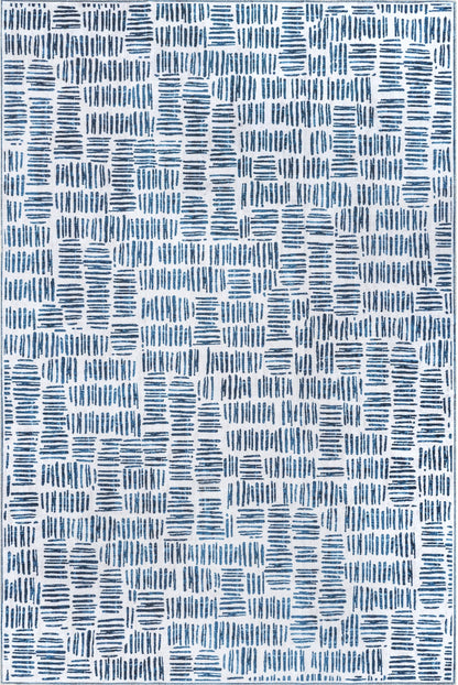 AreaRugs.com Wavaj Nwa1088A Blue Area Rug