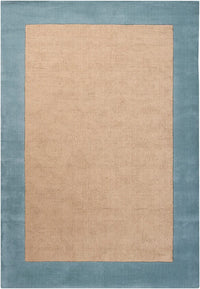 Chandra Hickory Hic23501 Blue / Tan Bordered Area Rug