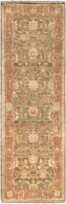 Surya Hillcrest Hil-9004 Cream, Tan, Dark Brown, Khaki Vintage / Distressed Area Rug