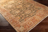 Surya Hillcrest Hil-9004 Slate Gray / Carnelian / Cumin Rugs.