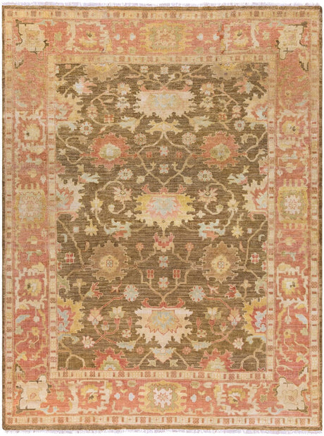 Surya Hillcrest Hil-9004 Slate Gray / Carnelian / Cumin Rugs.