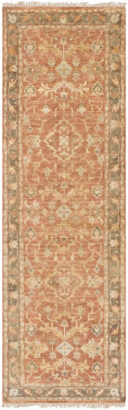 Surya Hillcrest Hil-9009 Slate Gray / Carnelian / Cumin Rugs.