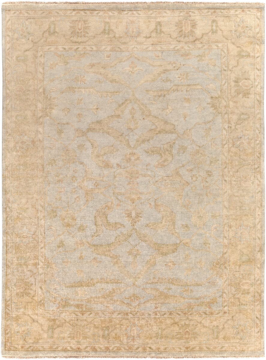 Surya Hillcrest Hil-9010 Cream, Khaki, Taupe, Tan, Camel Vintage / Distressed Area Rug