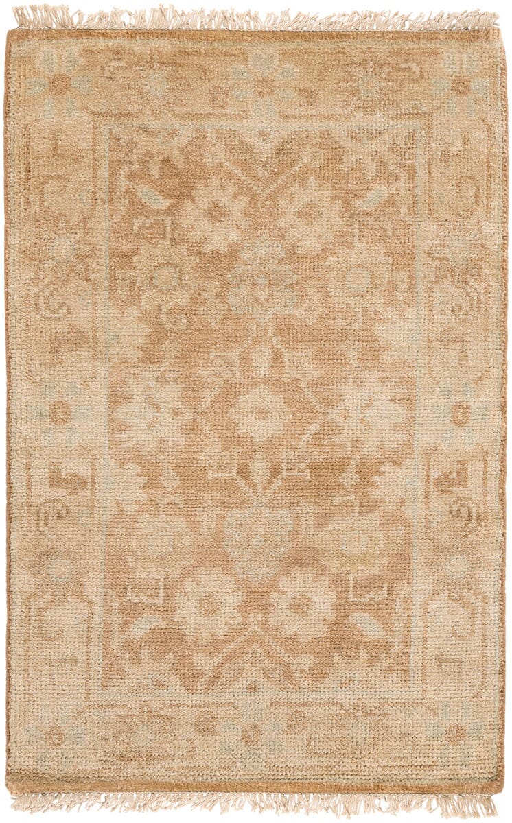 Surya Hillcrest Hil-9012 Cream, Tan, Dark Brown, Rust, Khaki Vintage / Distressed Area Rug