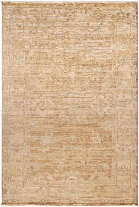 Surya Hillcrest Hil-9012 Cream, Tan, Dark Brown, Rust, Khaki Vintage / Distressed Area Rug