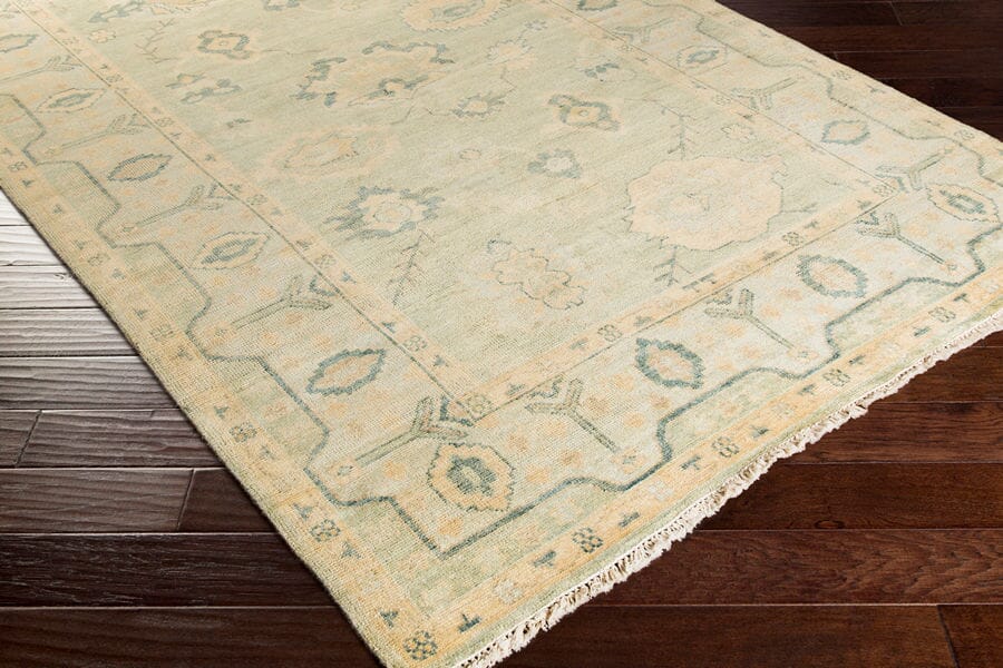 Surya Hillcrest Hil-9017 Olive / Gold / Sea Foam / Teal Rugs.