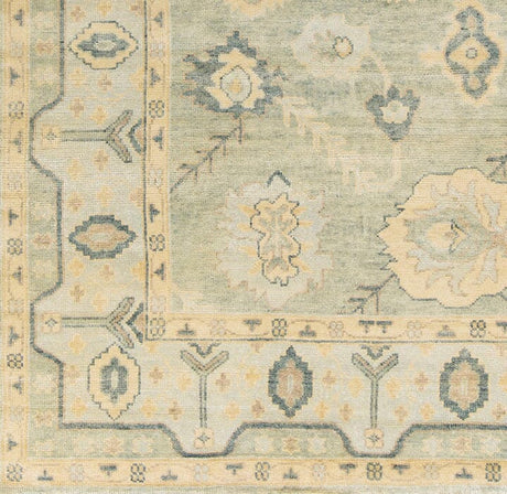 Surya Hillcrest Hil-9017 Olive / Gold / Sea Foam / Teal Rugs.