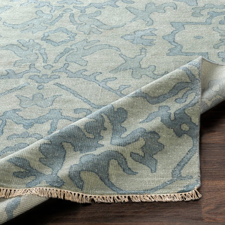 Surya Hillcrest Hil-9036 Blue, Light Sage Rug.