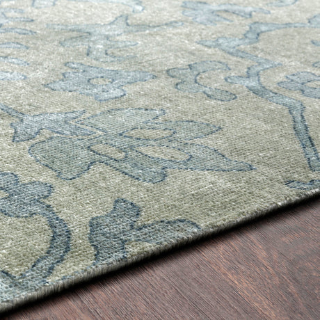 Surya Hillcrest Hil-9036 Blue, Light Sage Rug.