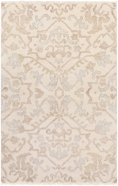 Surya Hillcrest Hil-9040 Light Gray, Camel, Taupe Area Rug