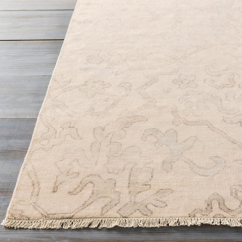 Surya Hillcrest Hil-9040 Light Gray, Camel, Taupe Area Rug