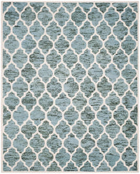 Safavieh Himalaya Him121C Turquoise / Ivory Geometric Area Rug