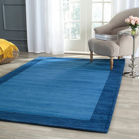 Safavieh Himalaya Him580A Light Blue / Dark Blue Rugs.