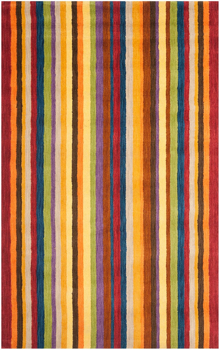 Safavieh Himalaya Him582A Red / Multi Striped Area Rug