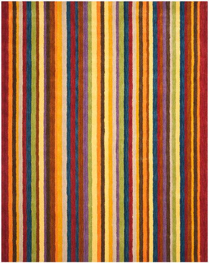 Safavieh Himalaya Him582A Red / Multi Striped Area Rug