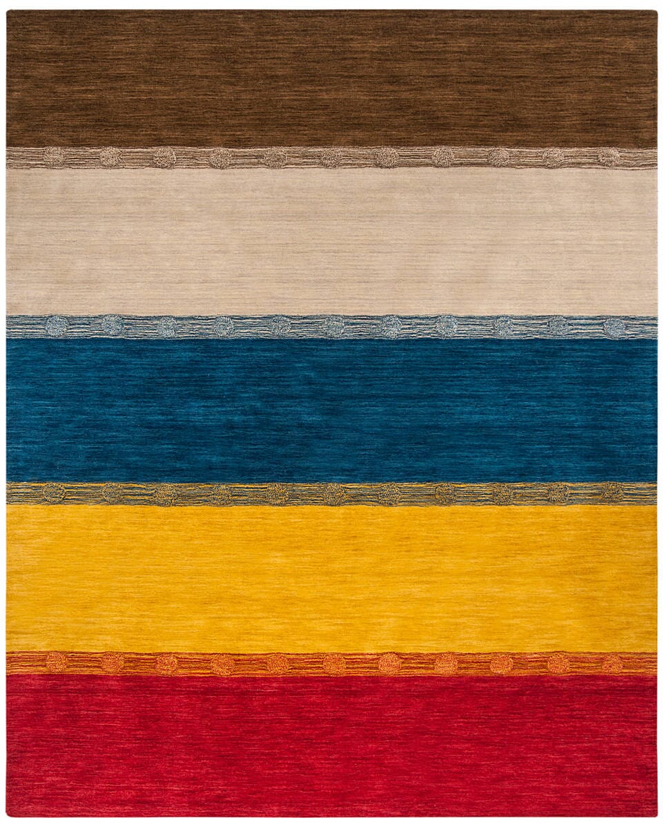 Safavieh Himalaya Him591B Beige / Multi Striped Area Rug