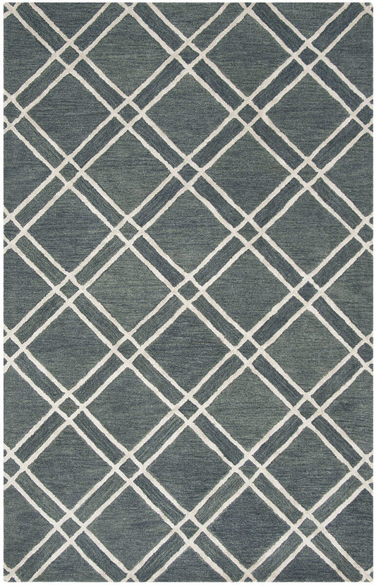 Safavieh Himalaya Him901F Dark Grey / Ivory Geometric Area Rug