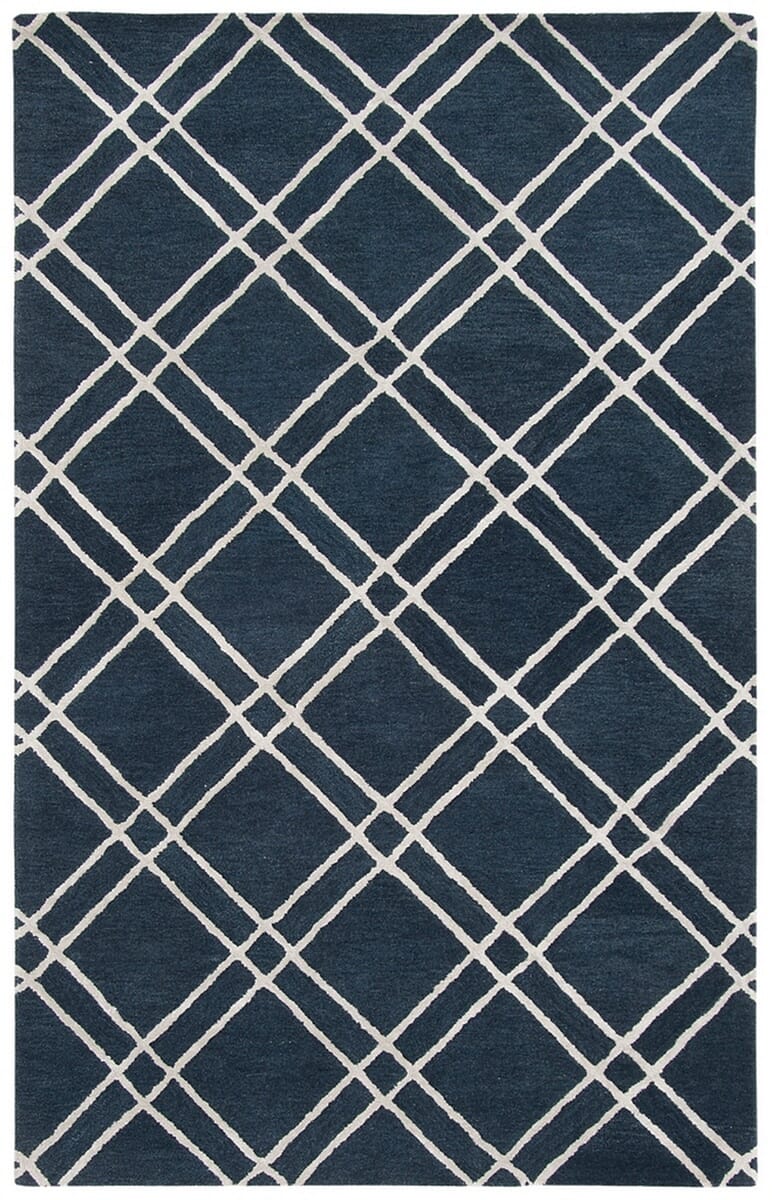 Safavieh Himalaya Him901N Navy / Silver Geometric Area Rug