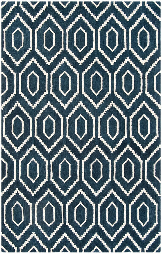 Safavieh Himalaya Him902N Navy / Ivory Geometric Area Rug