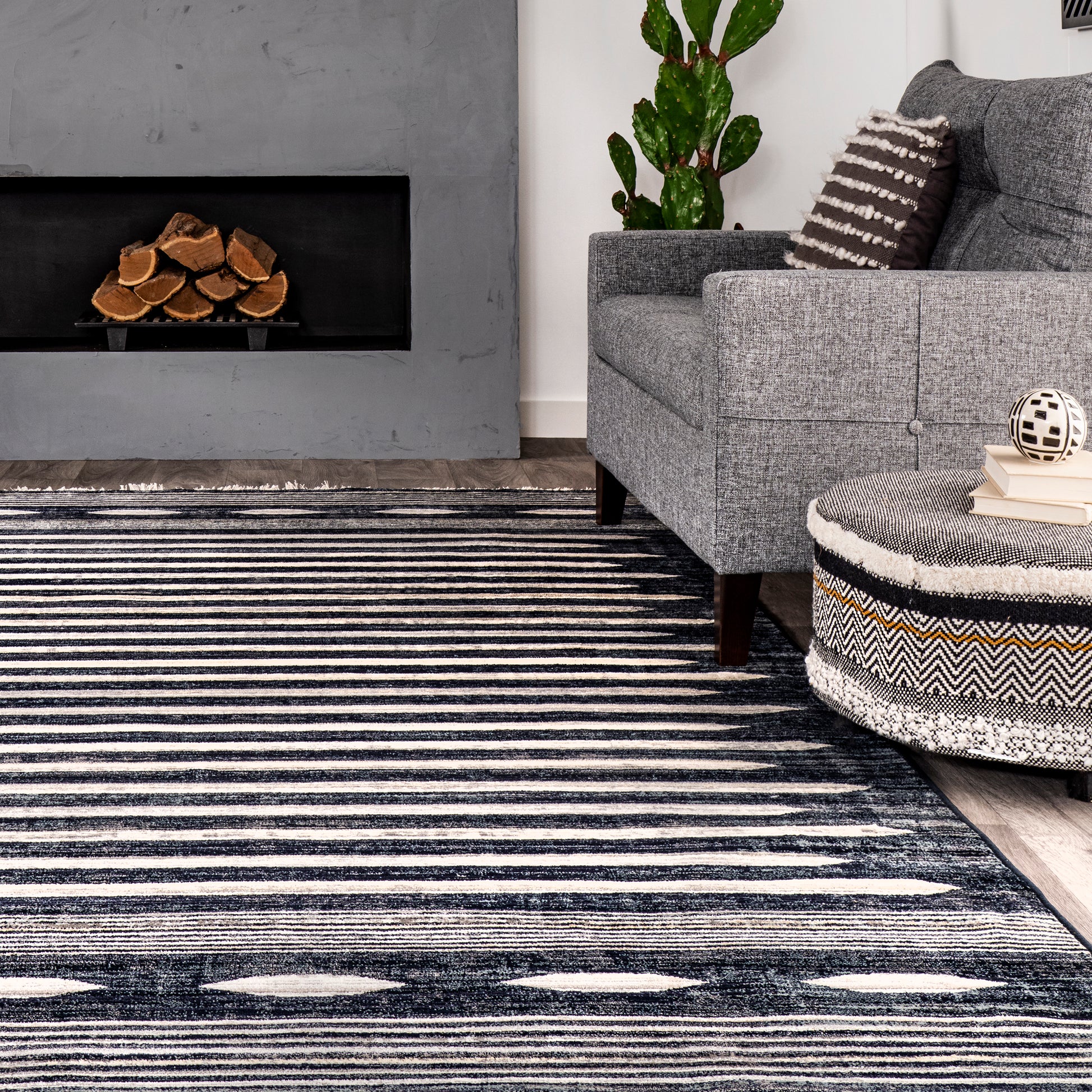 Nuloom Estelle Modern Nes1538A Gray Area Rug