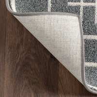 Nuloom Mimi Stitch Nmi1439A Gray Area Rug